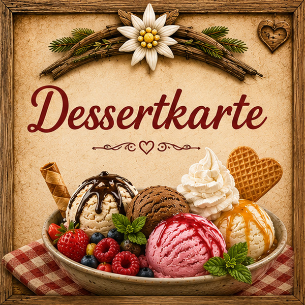 Dessertkarte 2026 | Restaurant Grundstein Thalwil