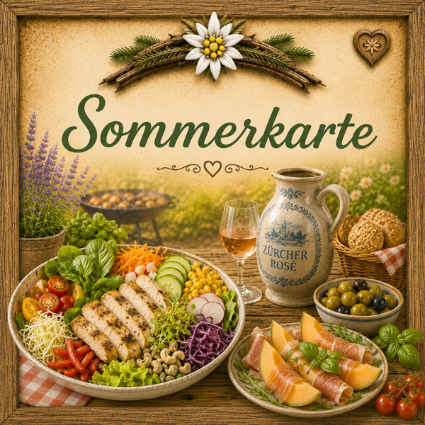 Bild Sommerkarte 2026 | Restaurant Grundstein Thalwil
